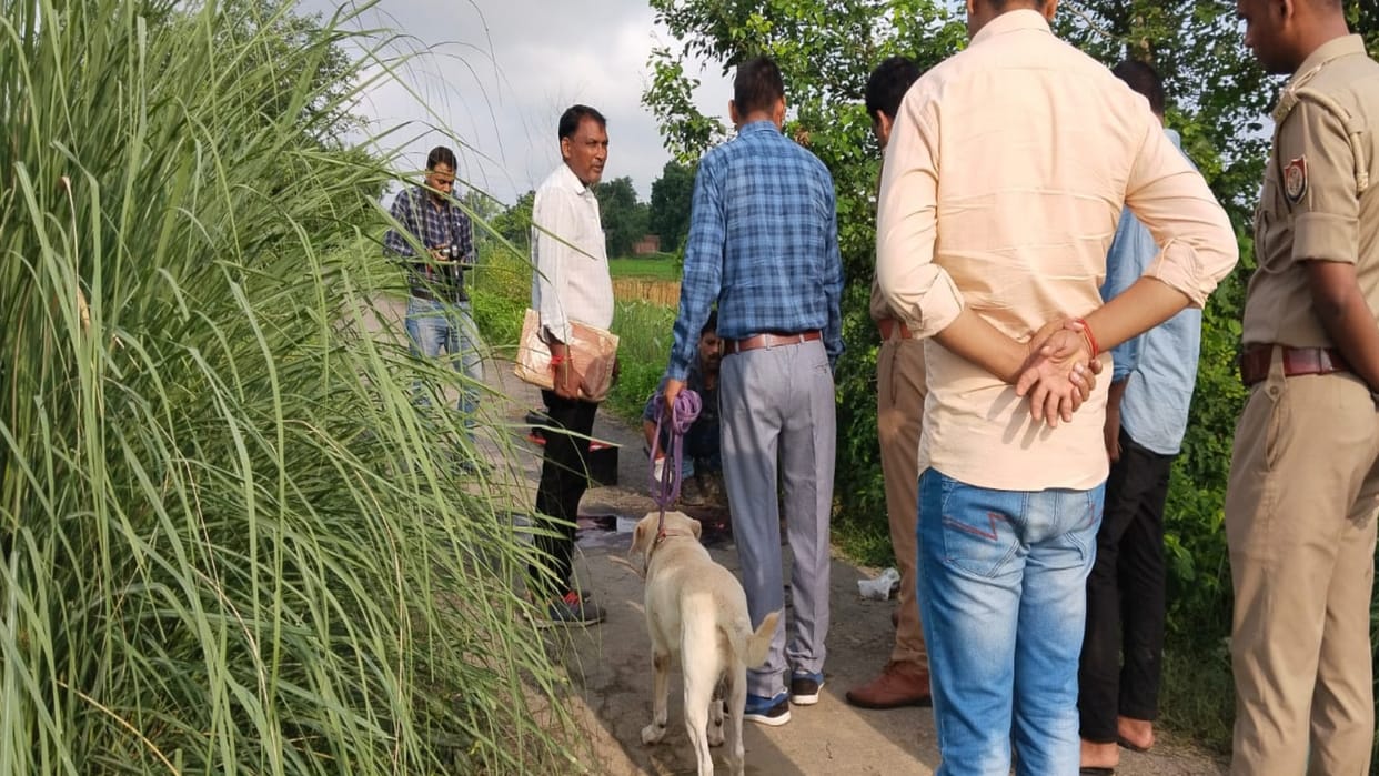 Young man murdered by being shot on his temple, the incident took place near Iradatganj airstrip.