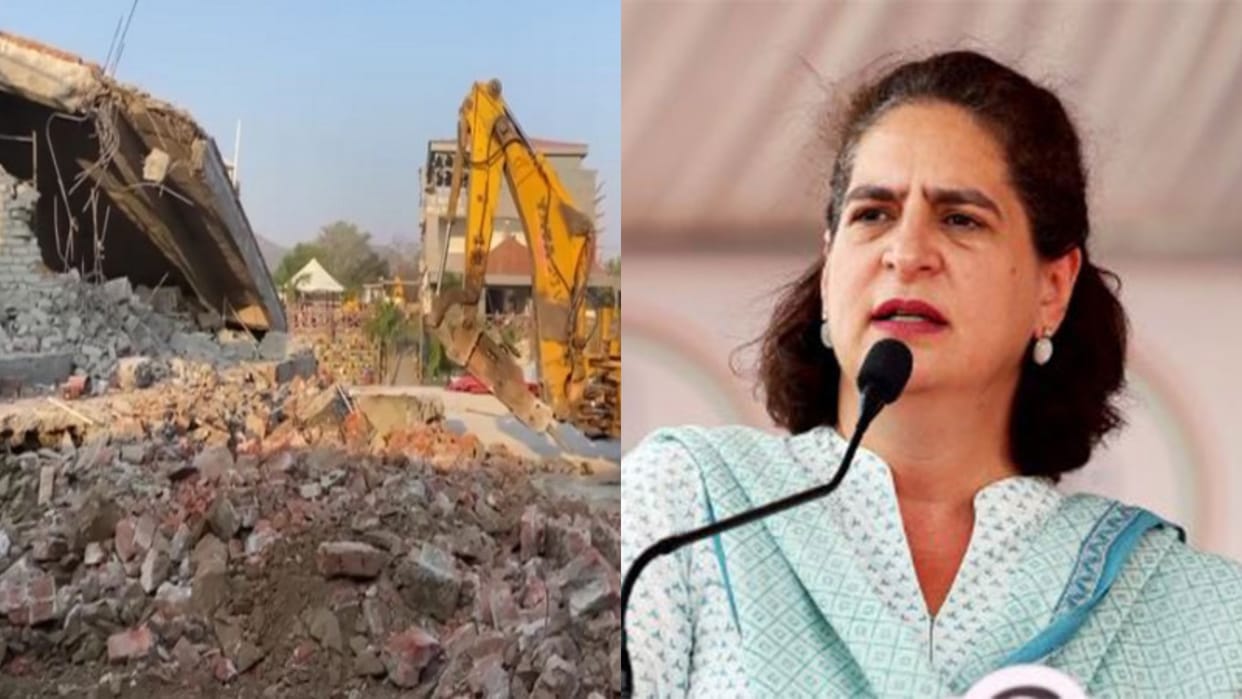 'Bulldozer justice' completely unacceptable, must stop: Priyanka Gandhi