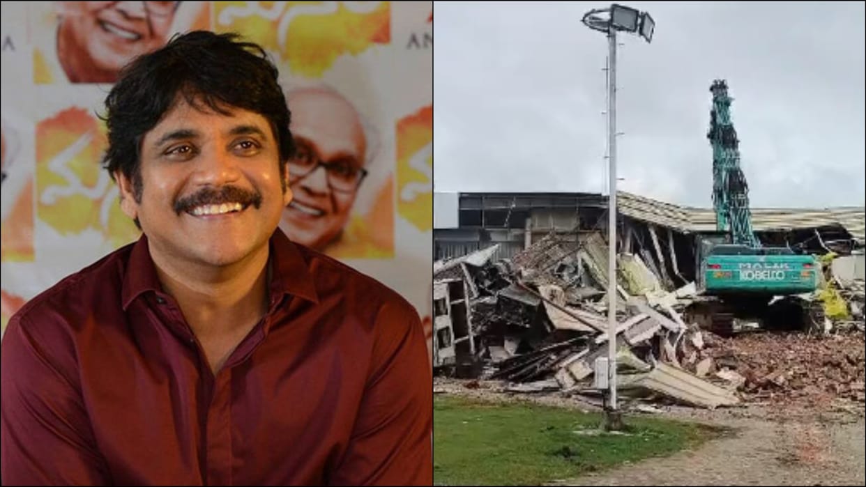 HYDRAA carry out a demolition drive at N Convention Hall belongs to Telugu actor Nagarjuna news in hindi