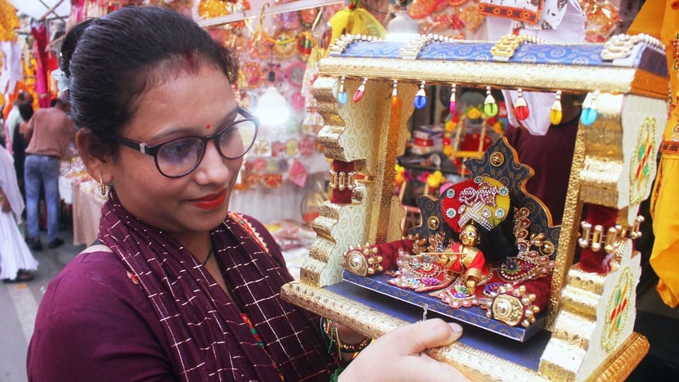 Moradabad, tableaus Lord Krishna decorated every house, butter thieves will come home Janmashtami