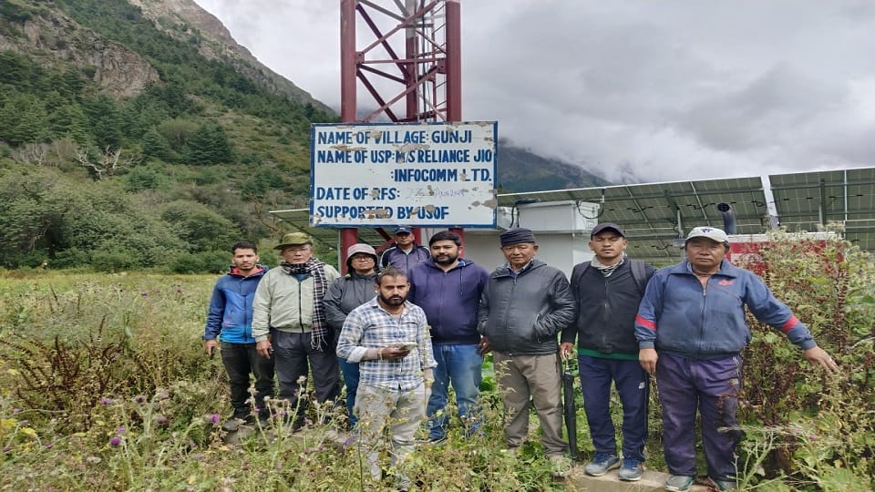 Jio communication service started in Gunji of Vyas Valley
