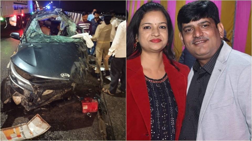 Couple died in a road accident on Jhansi-Kanpur highway
