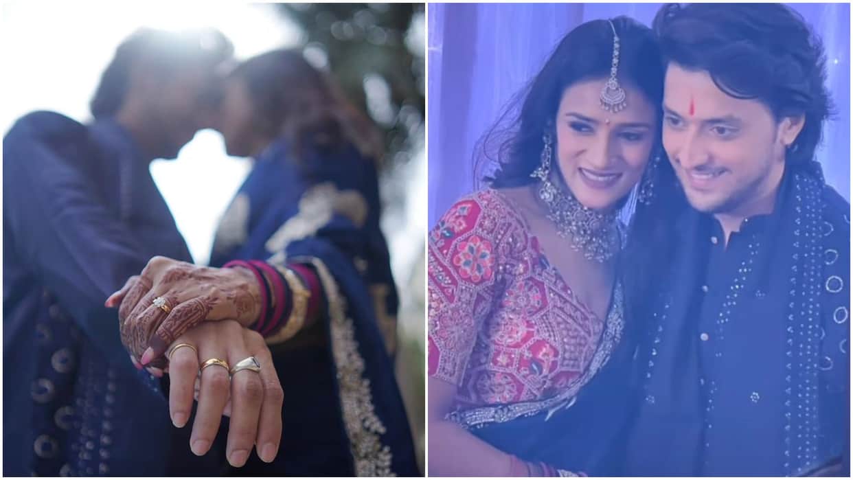 Shaka Laka Boom Boom Fame Kinshuk Vaidya and Diiksha Nagpal Engagement shared photos flaunting their rings