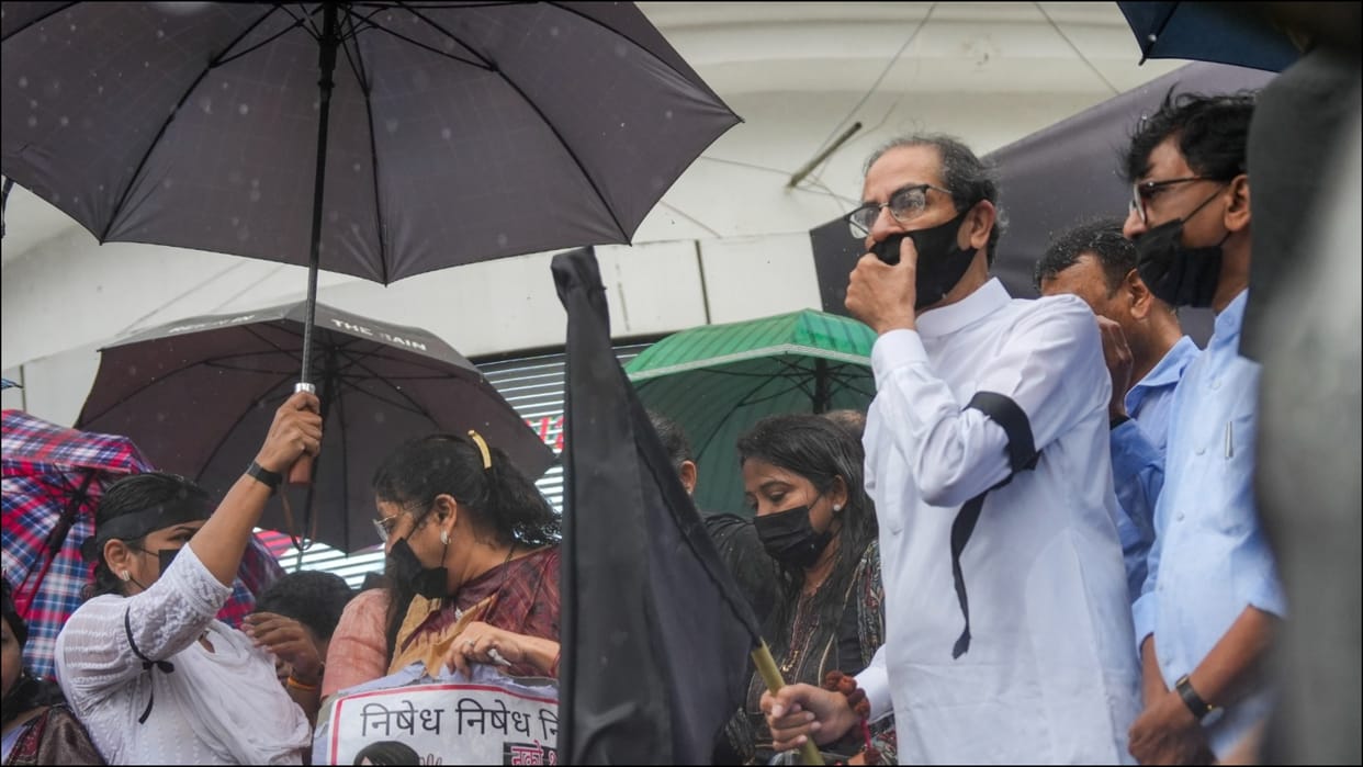MVA Protests Updates crimes against women uddhav thackeray sanjay raut vijay wadettiwar reaction