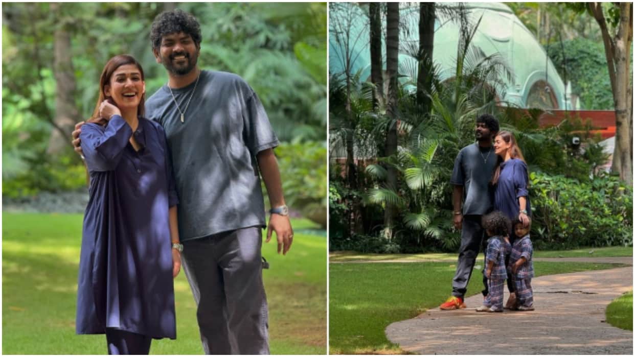 Nayanthara shared beautiful family pictures with husband Vignesh Shivan and twins Uyir and Ulag