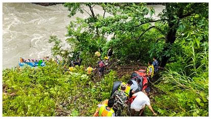 nepal bus accident Autopsy underway of 27 Indians killed after transport bodies to maharashtra