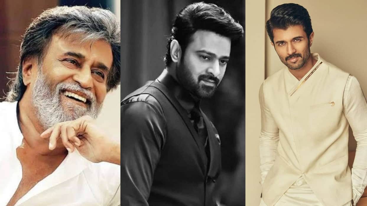 south actors played double role Vijay Deverakonda vijay Suriya Rajinikanth ajith kumar prabhas kamal haasan