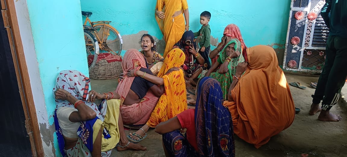 Container collides with tractor-trolley two killed Devotees were going to visit Gogamedi