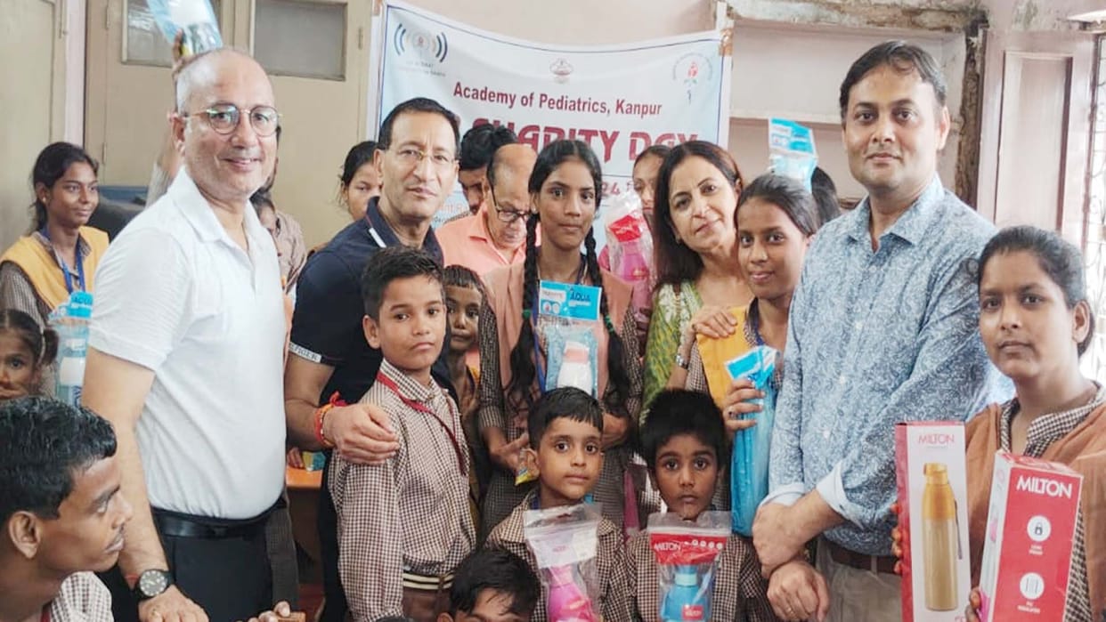 Kanpur: Gifts given to Divyang children on IAP Charity Day