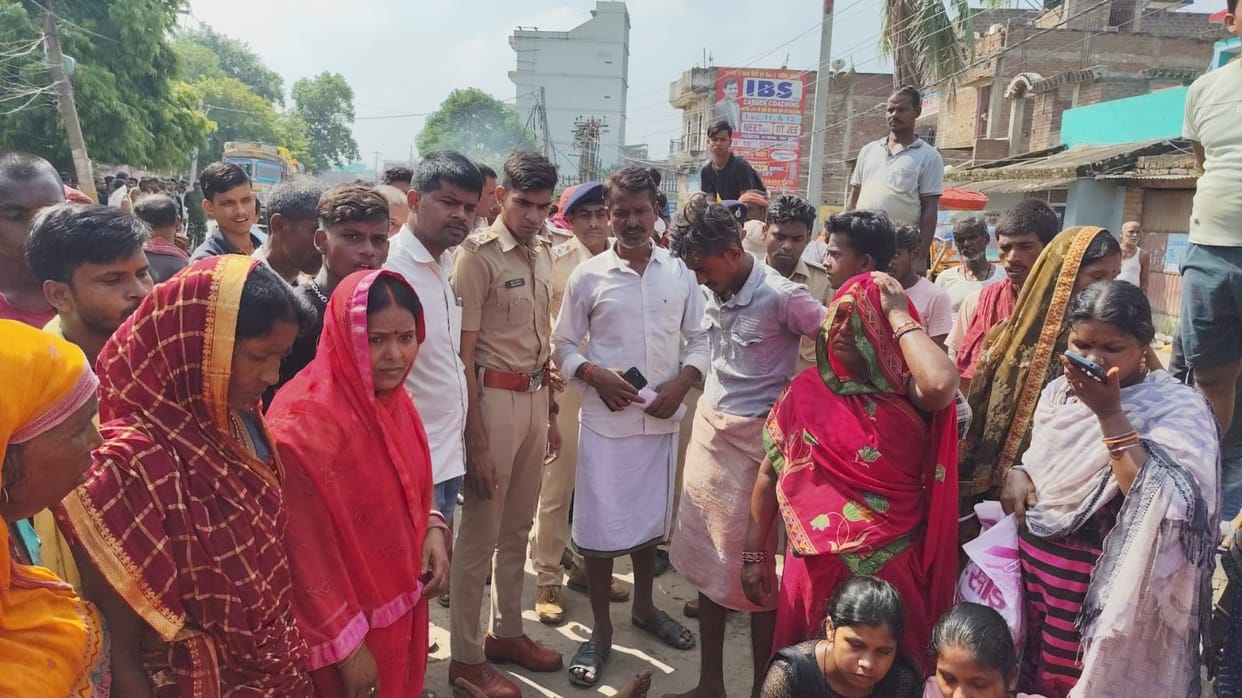 Bihar News: accident in Jethuli, Patna, one dead; People created ruckus on the road in protest