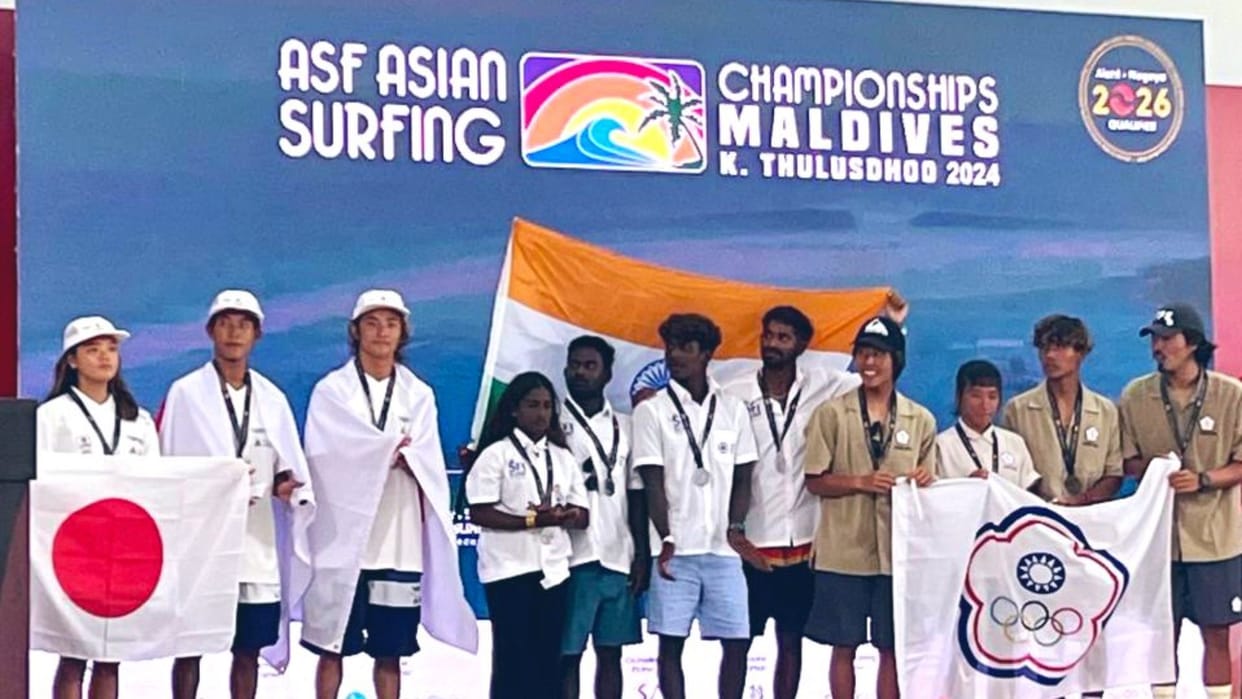 India dominates the Asian Surfing Championship 2024, wins silver medal