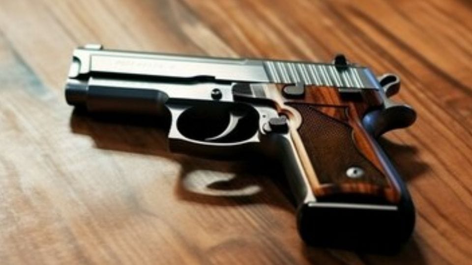 6th class student reached school with father licensed pistol in Delhi