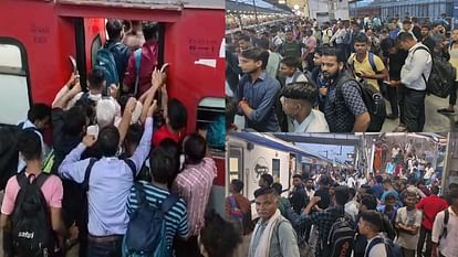 Police recruitment exam: Despite running half a dozen special trains, there is jostling for seats