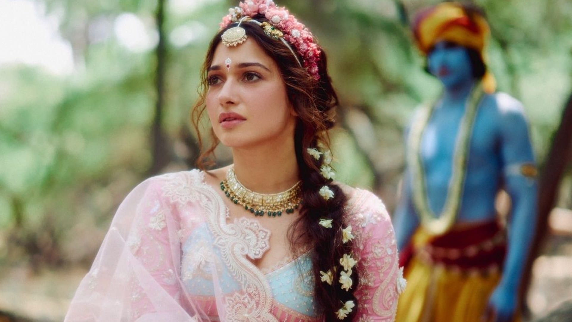 Tamannaah Bhatia trolled on wearing revealing outfit in radha krishna theme photoshoot deleted pictures