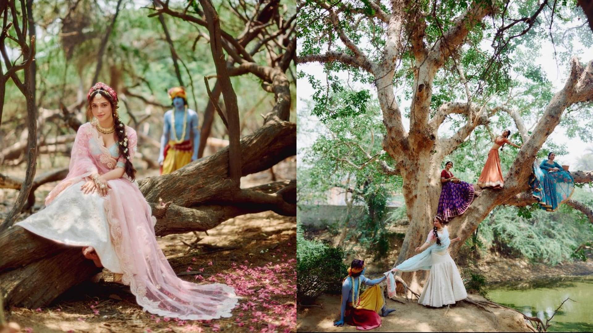 Tamannaah Bhatia won the hearts of social media users as Radha See Her Beautiful Photos