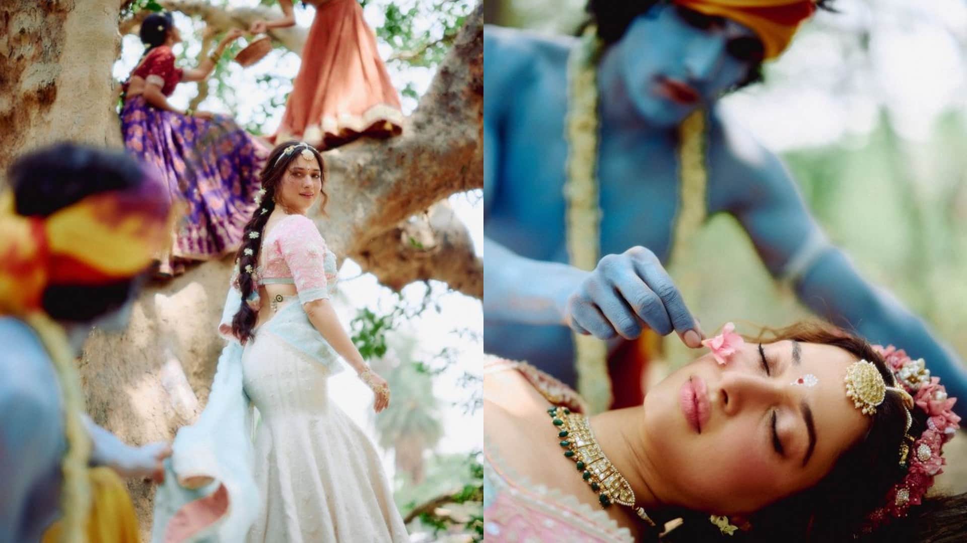 Tamannaah Bhatia won the hearts of social media users as Radha See Her Beautiful Photos