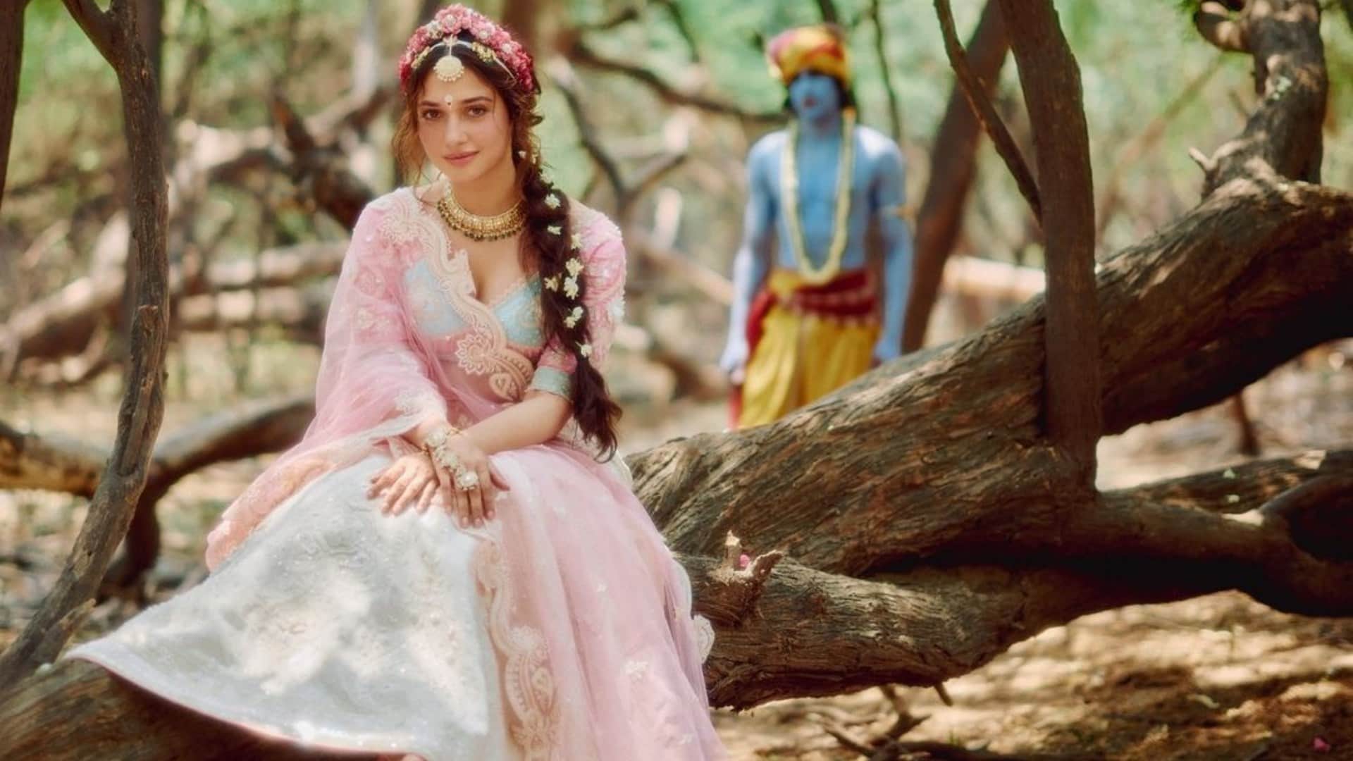 Tamannaah Bhatia trolled on wearing revealing outfit in radha krishna theme photoshoot deleted pictures