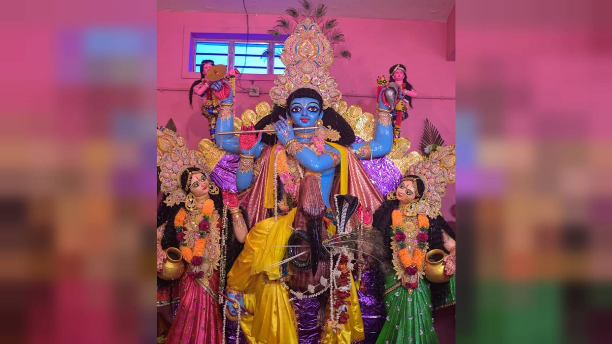 Janmashtami celebrated in Bangaon of Saharsa for three hundred years three day fair starts today