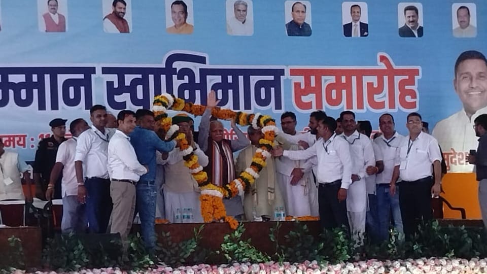 Dalit felicitation ceremony in Kurukshetra manohar lal