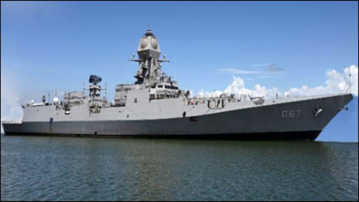 Indian Navy frontline warship Mumbai makes first visit to Sri Lanka news in hindi
