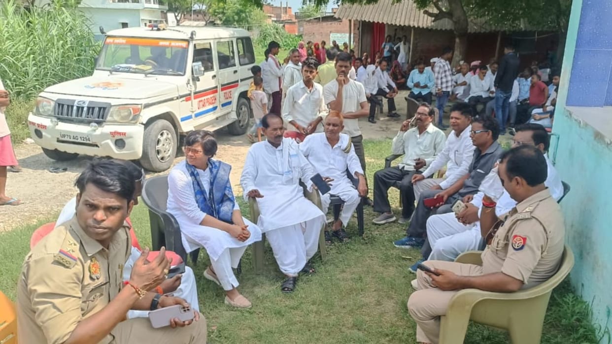 miscreants break statue of Dr. Ambedkar in two villages in Azamgarh