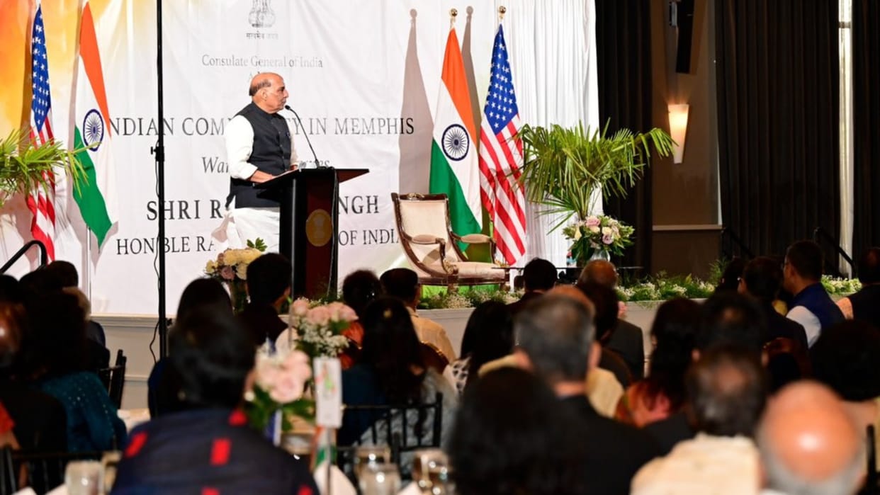 Rajnath singh US Visit interaction with indian community news in hindi