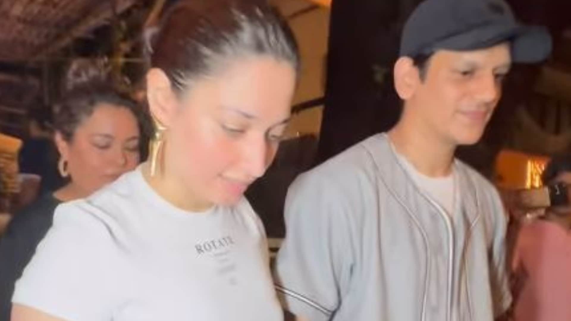 Lovebirds Tamannaah Bhatia and Vijay Varma romance as they walk hand in hand public place?
