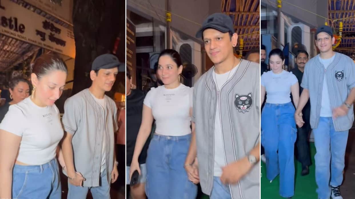 Lovebirds Tamannaah Bhatia and Vijay Varma romance as they walk hand in hand public place?