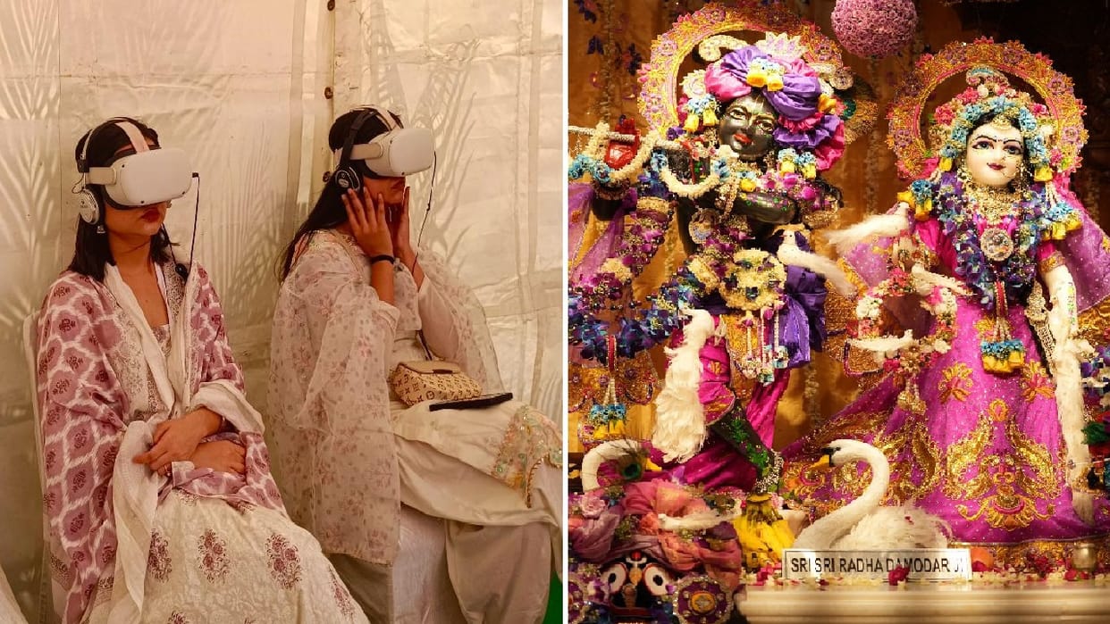 Devotees watched Krishna Leela through VR on day of Janmashtami in Gurugram s ISKCON temple