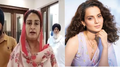 हरसिमरत कौर बादल व कंगना रनौत।
