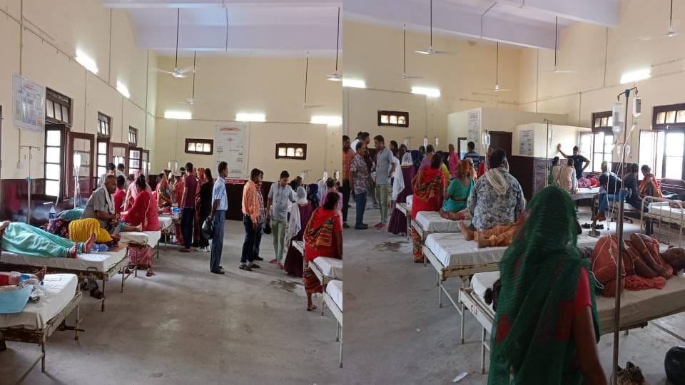150 people fell ill after eating buckwheat flour in Agra Two patients treated on one bed in SN Medical College