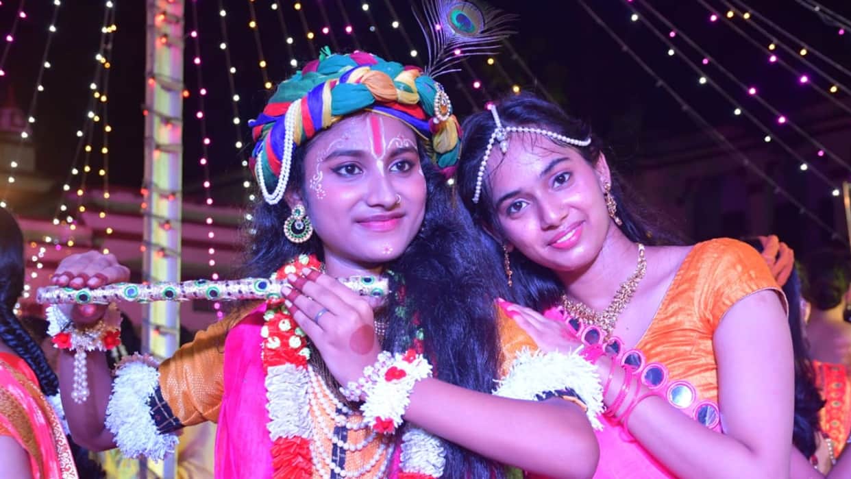 Krishna Kanhaiya was born in Varanasi on Janmashtami and Rohini Nakshatra Kanha Makhan Mishri