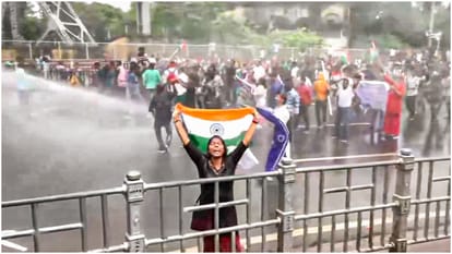 West Bengal Kolkata Nabanna Abhijan: Lathicharge on protesting students taking police fired tear gas shells
