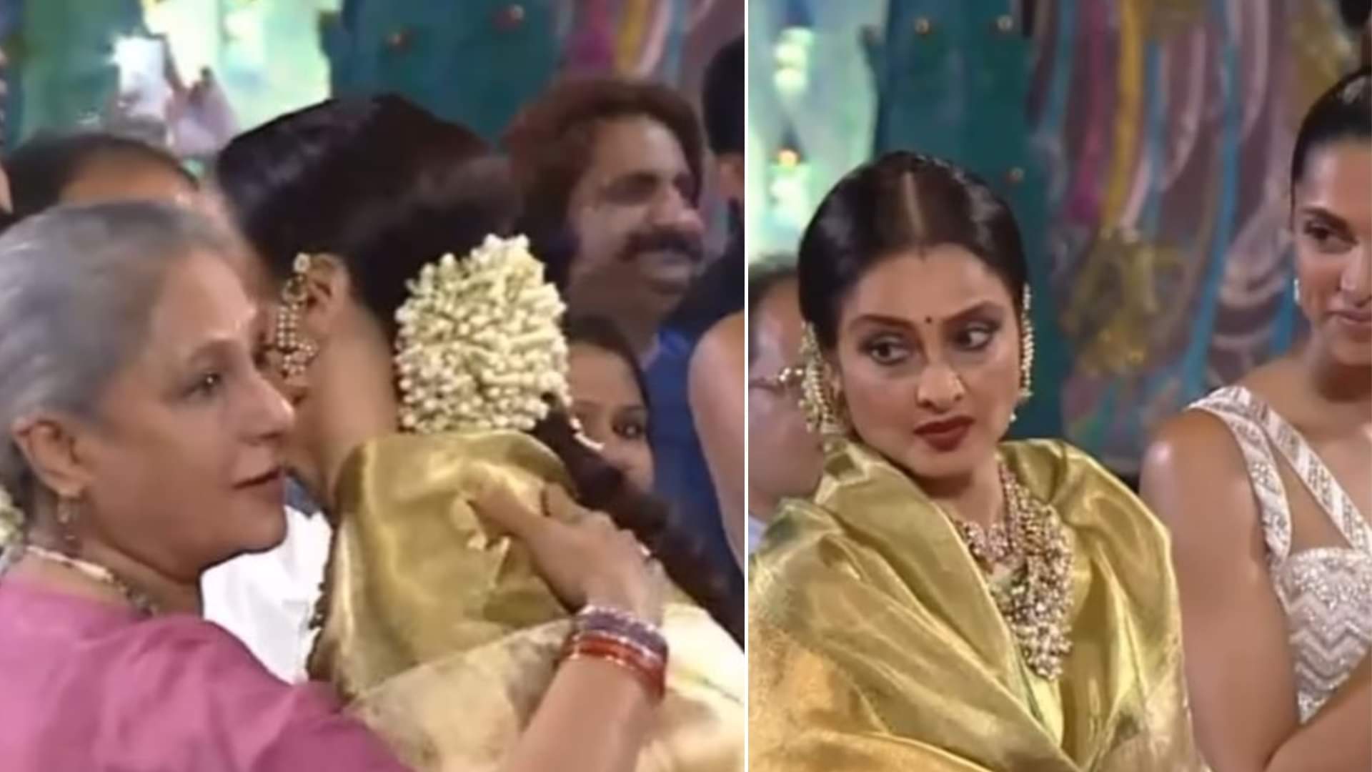 When Amitabh Bachchan Wins Best Actor Award Rekha Runs to Hug Jaya Bachchan Viral Video