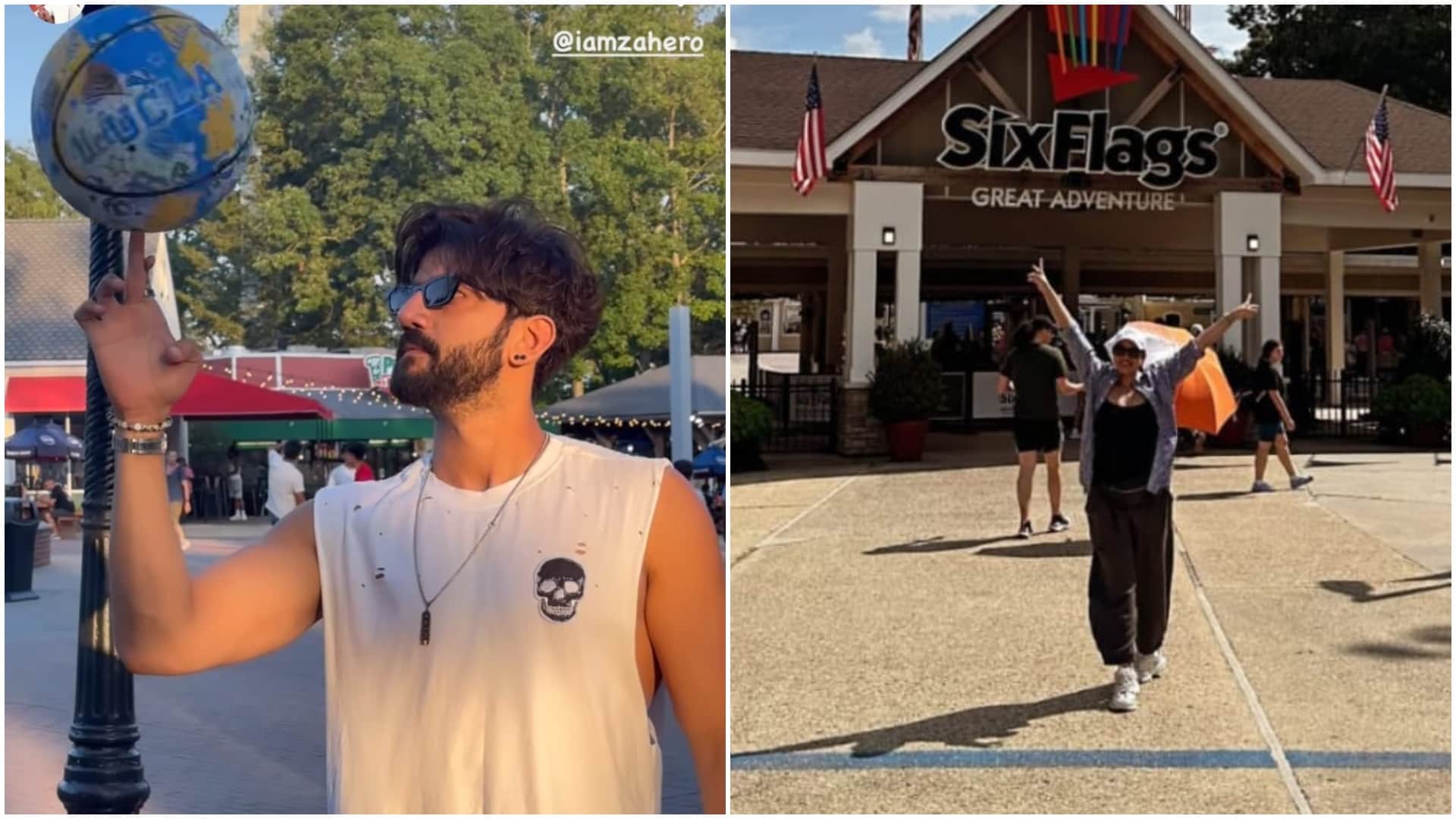 Sonakshi Sinha and zaheer iqbal on holidays in new york shared playing basketball video