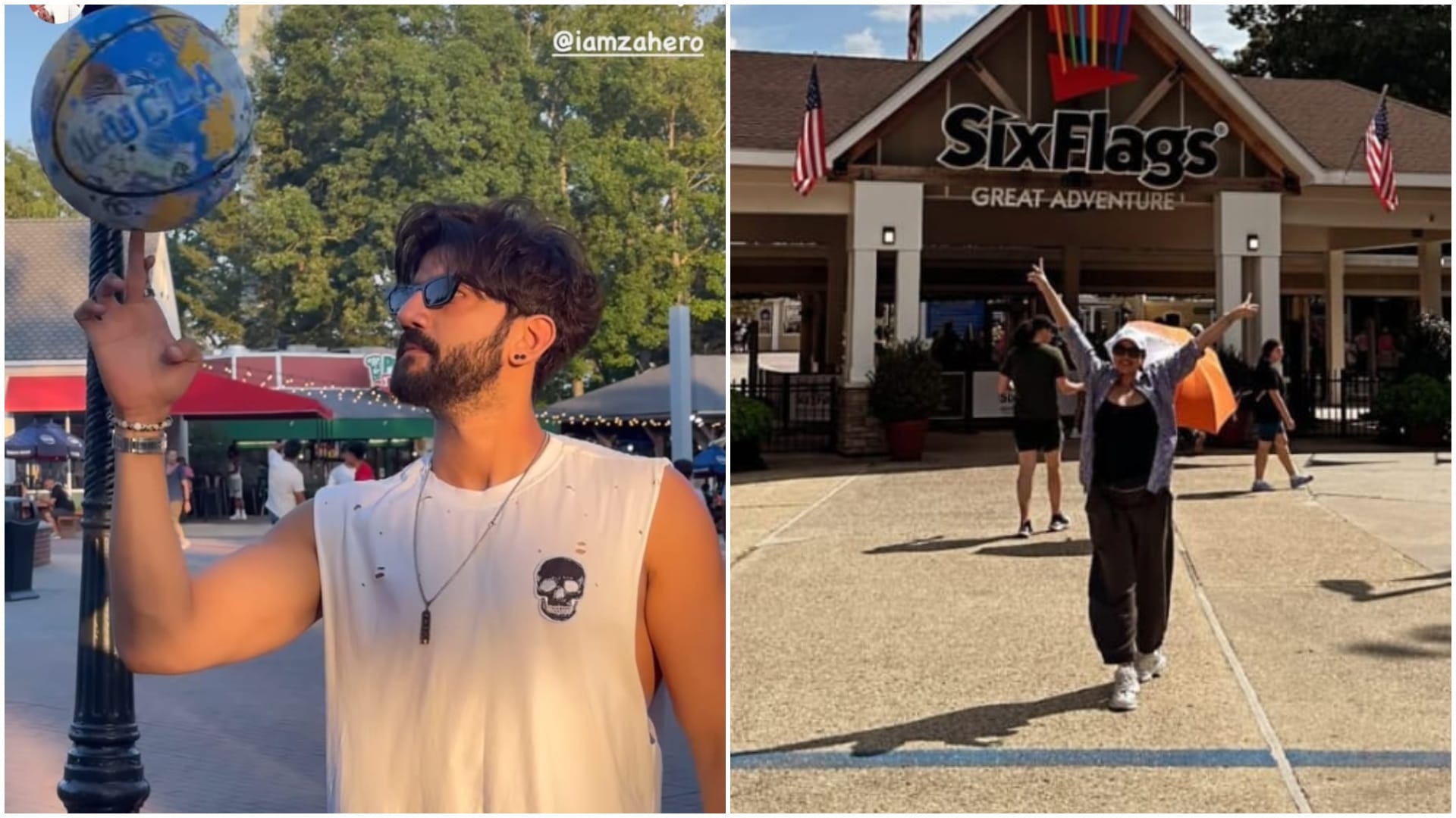 Sonakshi Sinha and zaheer iqbal on holidays in new york shared playing basketball video