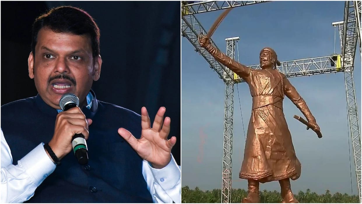 Fadnavis says Collapsed statue of Shivaji Maharaj was built by Navy govt to install bigger one there