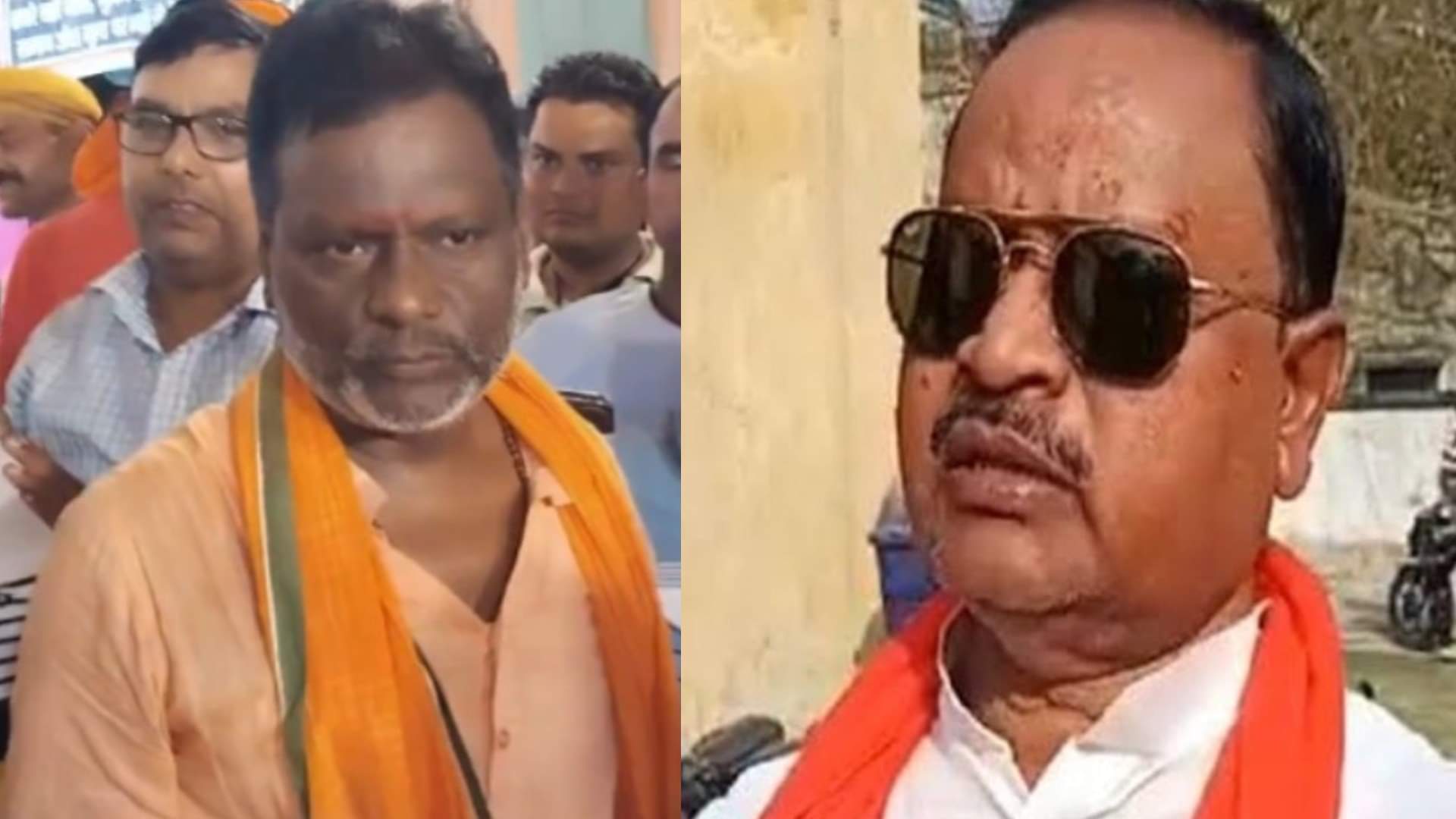 जदयू सांसद अजय मंडल और विधायक गोपाल मंडल।