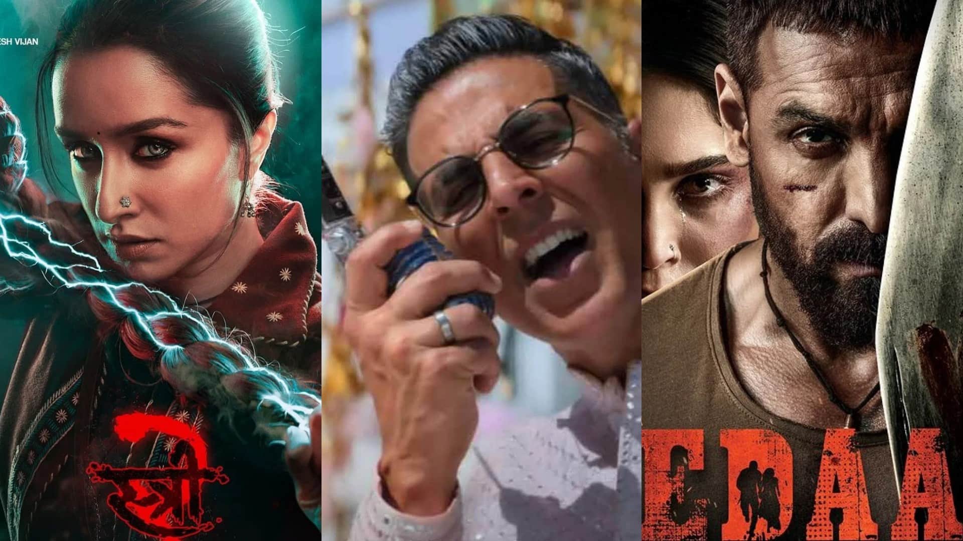 Shraddha kapoor Rajkummar Rao Film Stree 2 Vedaa Khel Khel Mein and Thangalaan Thursday Box Office Collection