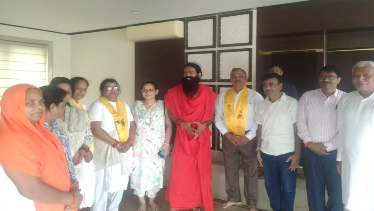 "Came to Gorakhpur to seek blessings of Guru Gorakhnath."Yoga Guru Ramdev said