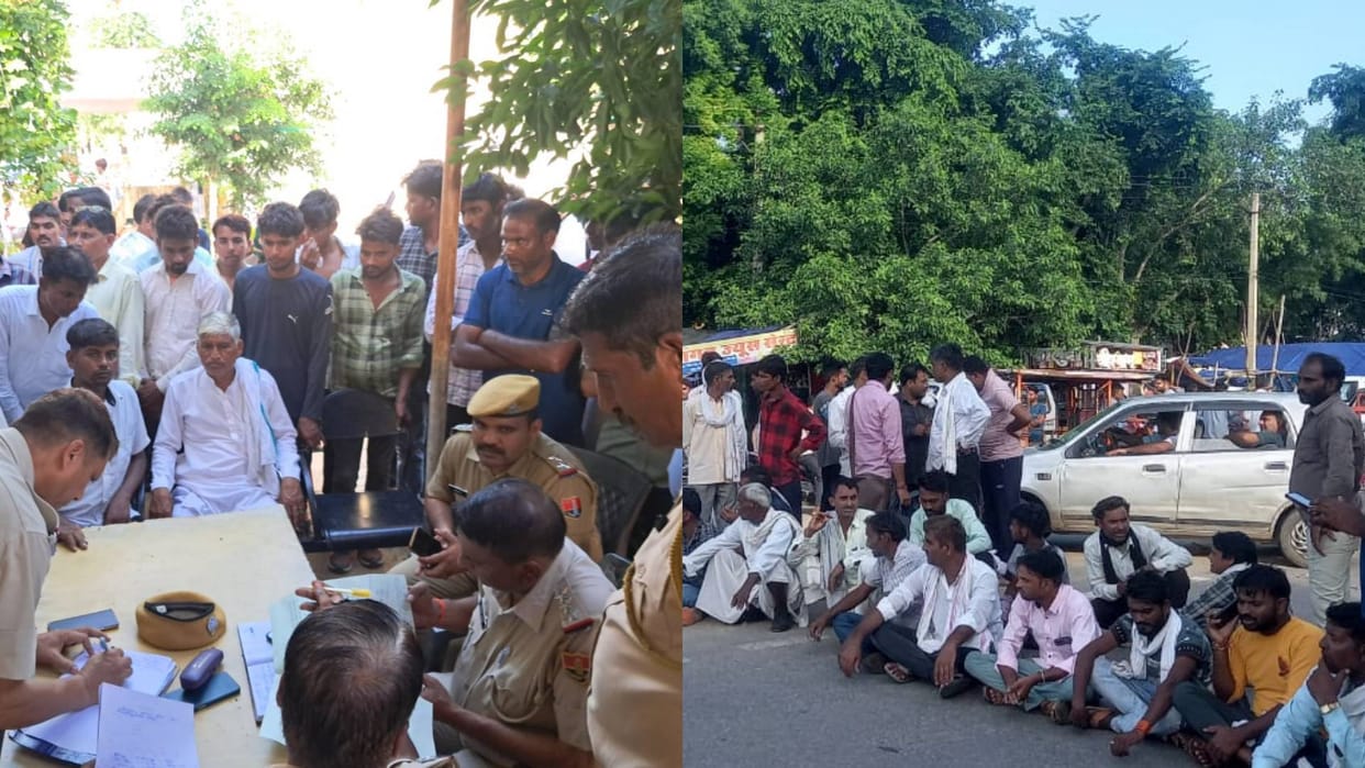 Dausa One laborer died due to electric shock five people injured family members adamant demanding compensation