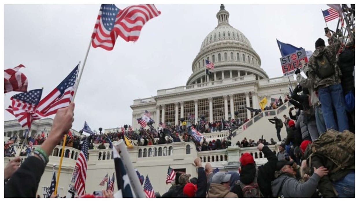 us capitol riot 2021 first rioter to enter congress gets four years term jail donald trump