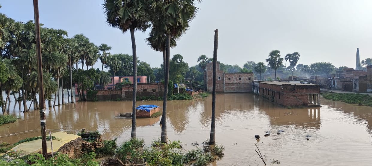 Bihar News: Flood water in Asthawan and Bind blocks of Nalanda, school also submerged, Bihar Weather Updates