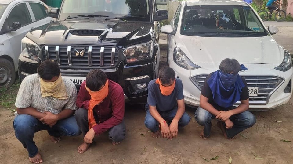 Youths riding a car molested girls traveling on a scooter in haldwani