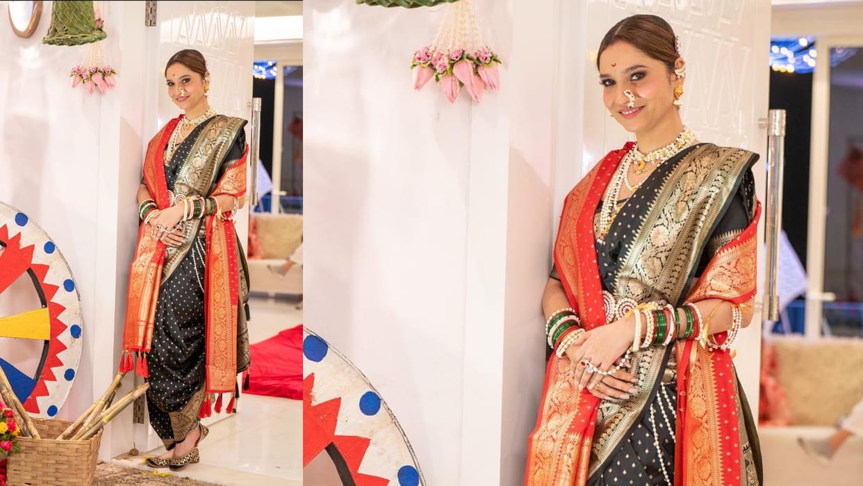 Ganesh Chaturthi 2024 how to wear nauvari saree draping style of nauvari saree step by step with image