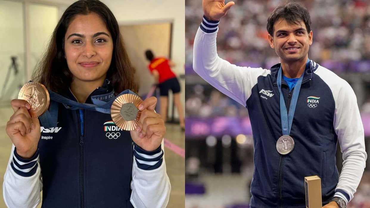 Manu Bhaker Reacts on Neeraj Chopra post for Hand Fracture and 2024 Season, wishes him speedy recovery