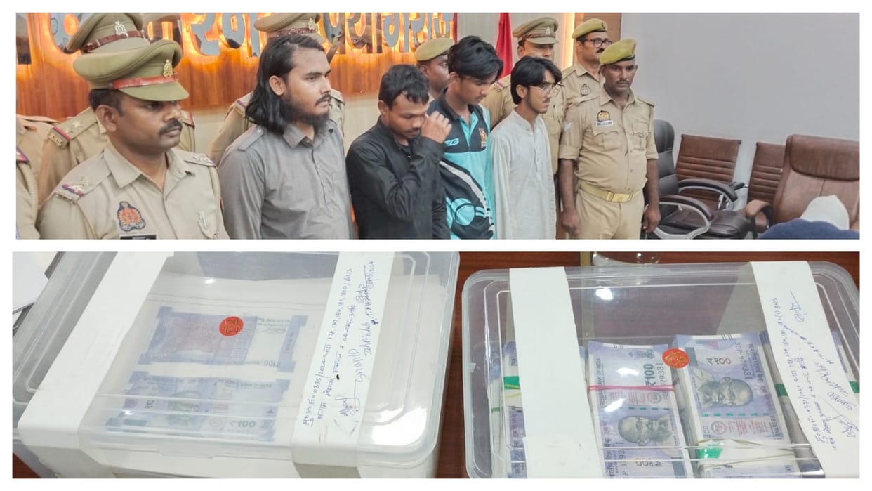Most of the 1300 fake notes recovered had the same number on them