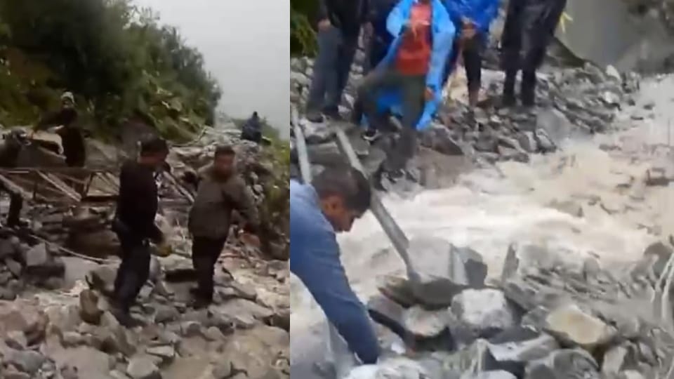 Valley of Flowers 189 tourists stranded due to washing away of culvert