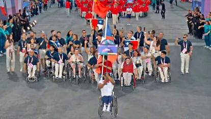 Paris Paralympics Opening Ceremony LIVE Indian contingent China Korea and other countries players