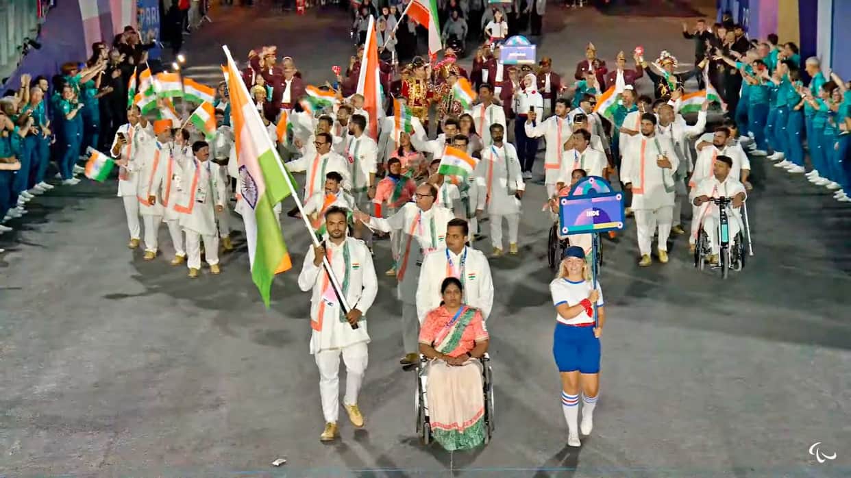 Paris Paralympics Opening Ceremony LIVE Indian contingent China Korea and other countries players
